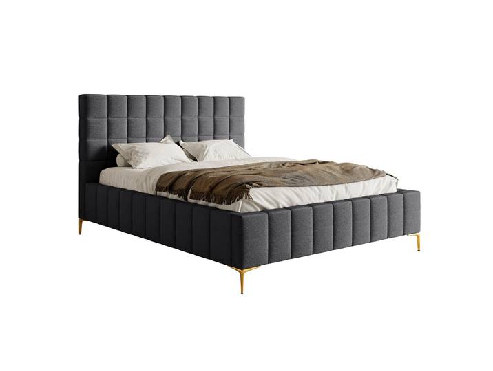 Polsterbett 180x200 cm Szejlo mit Stauraum, Metallrahmen,