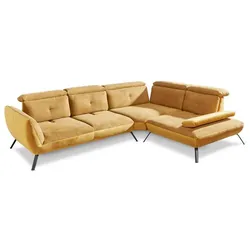 Ecksofa Seattle Stoff Gelb