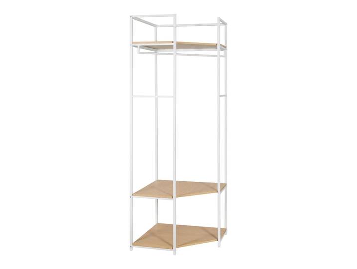 Portant vêtements d'angle en bois et métal 70x200cm
