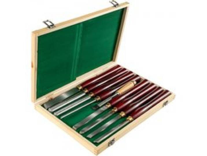 VEVOR Stechbeitel-Set, 8-teilig, Drehmeißel, 17 cm, Holzbearbeitungsmeißel, Holzmeißel, Drehwerkzeuge, Holzwerkzeugkasten für Holzschnitzerei, Wurzelschnitzerei, Möbelschnitzerei, Drehmaschinen