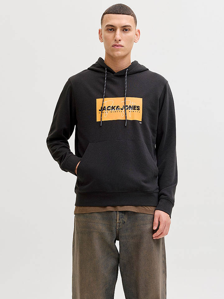 Jack & Jones Hoodie "Cole" in Schwarz - M