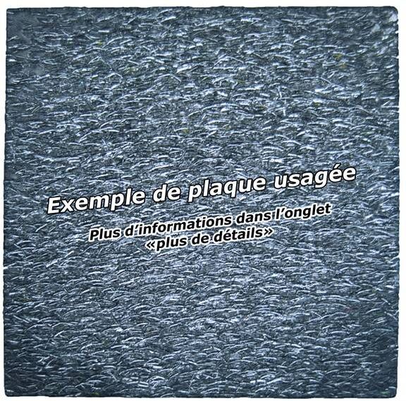 Cadetel Plaque en plomb format règlementaire 8mm (45 x 45 cm)