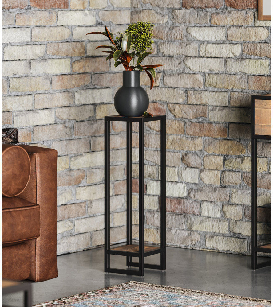 Borough Wharf Afnaan Iron Plant Stand 1 Tier 70cm H X 20cm L X 20cm D