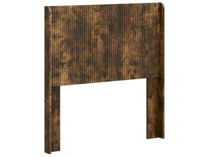Makastle Kopfteil Räuchereiche 87x100 cm Holzwerkstoff Vertikales Latten-Design