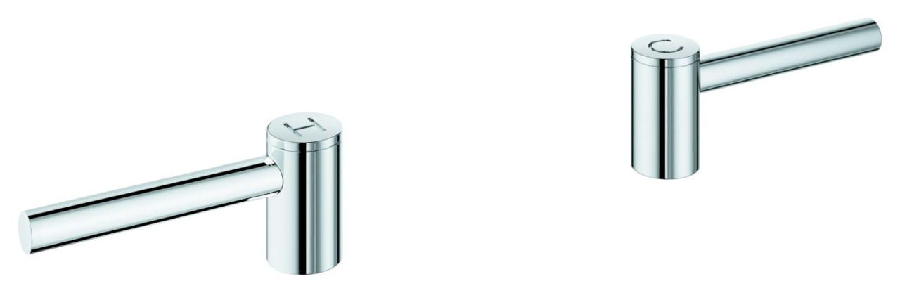 GROHE Hebelgriffe Atrio 14216 1 Paar satin steel, 14216MS0 14216MS0