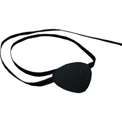 Augenklappe Schwarz mit Bindeband 1 ST