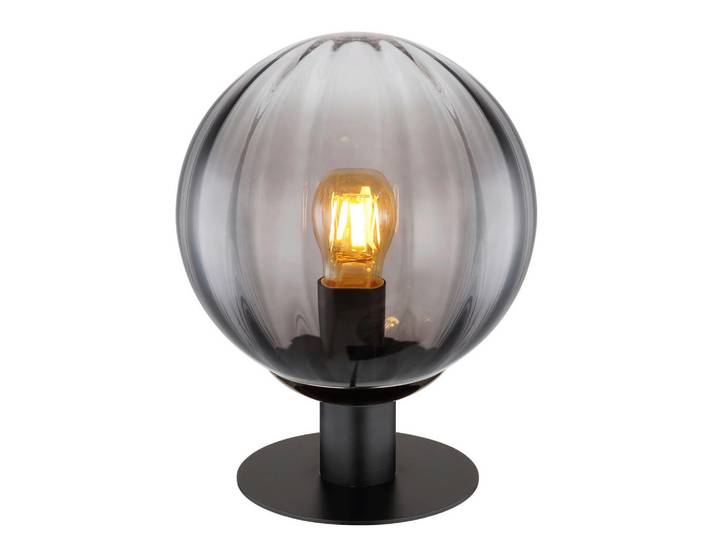 Globo Tischleuchte, Klar, Kunststoff, Glas, 29.5 cm, CE, Wippschalter, Lampen & Leuchten, Innenbeleuchtung, Tischlampen, Tischlampen