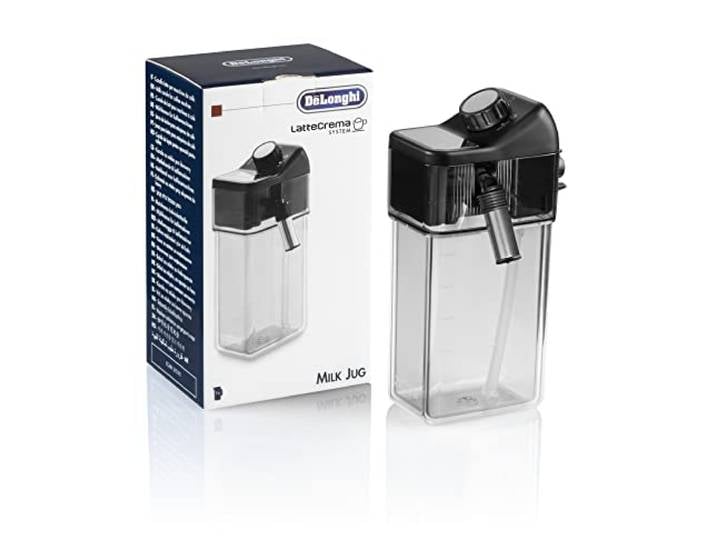 DeLonghi pot à lait (réservoir de lait\, conteneur de lait) complet inclus couvercle cafetière 5513282281\, DLSC018