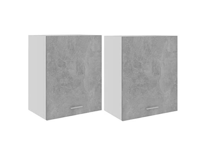 vidaXL Hängeschränke 2 STK. Lyon Betongrau 50x31x60 cm Holzwerkstoff