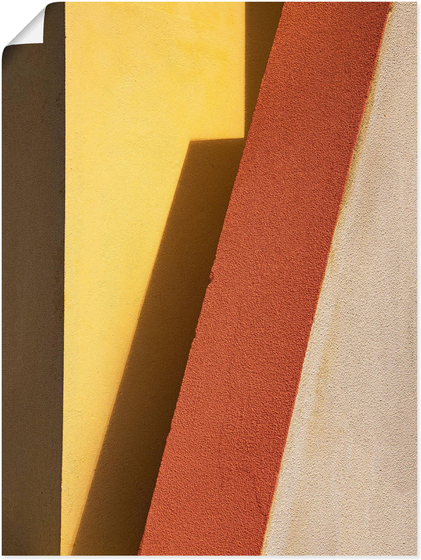 Wandbild ARTLAND "red edge", gelb (farbe bild(er): gelb), B:60cm H:80cm, Papier, Bilder, Wandbild, als Alubild, Leinwandbild, Poster, Wandaufkleber in verschied. Grössen farbe bild(er): gelb B/H/T: 60cm x 80cm, Poster Elemente der Architektur Hochformat, 