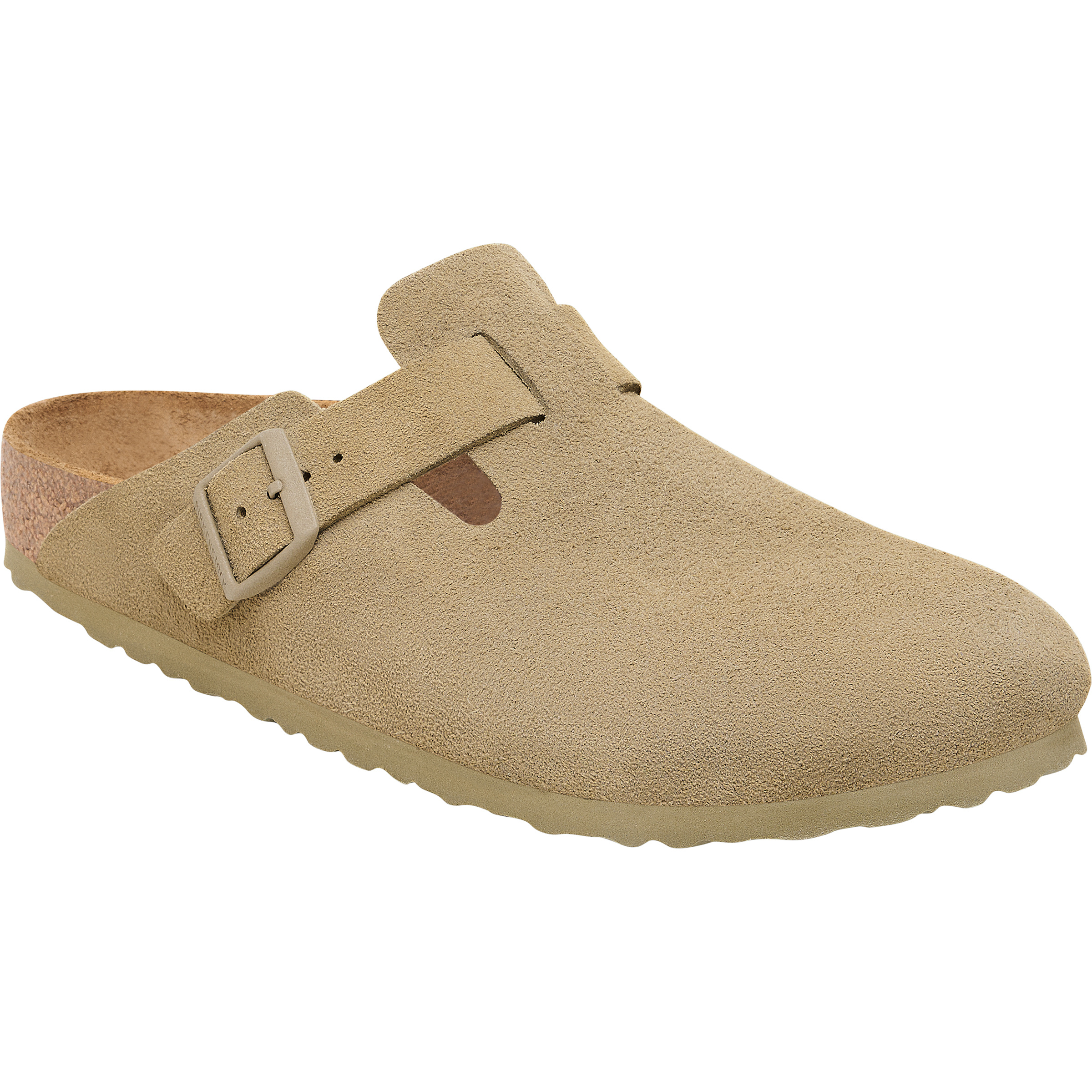 Birkenstock Boston Suede Leather Narrow Sandalen Sandalen beige Größe 40 Lifestyle