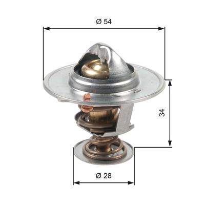 GATES Thermostat, Kühlmittel th47685g1 für KIA