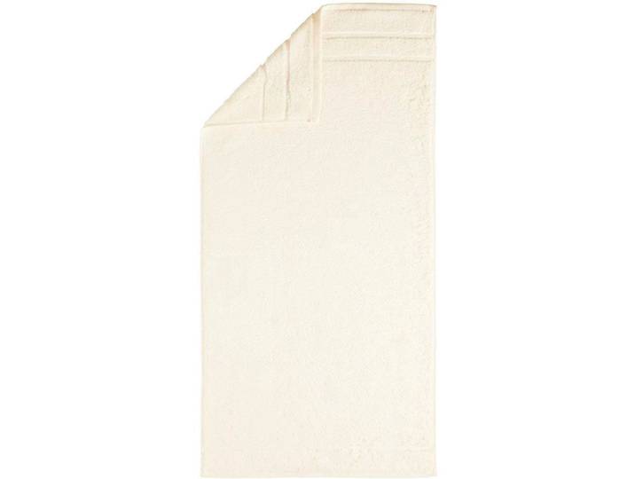Handtücher EGERIA Prestige , beige (creme), B:50cm L:100cm, Walkfrottee, Obermaterial: 100% Baumwolle, Handtücher, Handtücher, Uni Programm mit Streifenbordüre, SUPIMA Baumwolle
