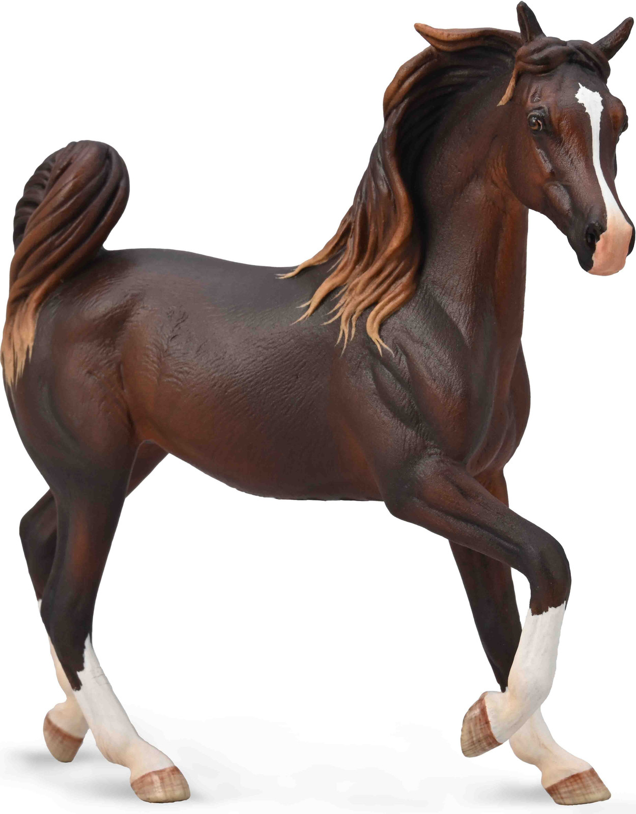 Collecta Handgeschilderde Arabische merrie kastanjebruin