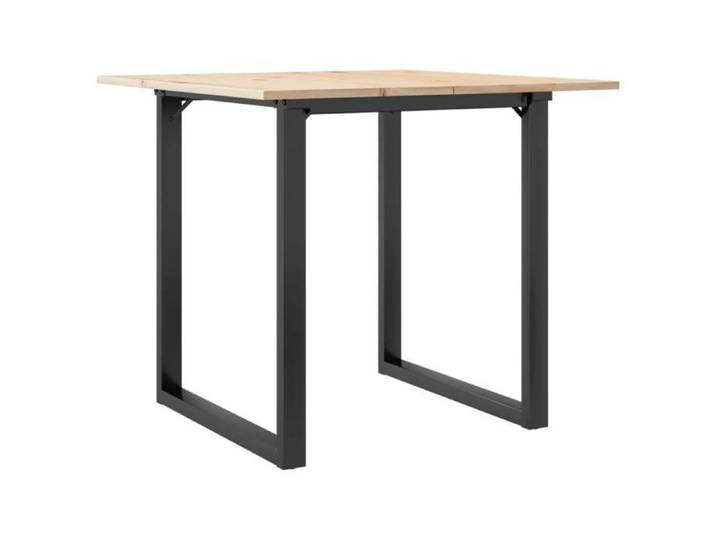 Table à manger pratique cadre en O - - bois de pin massif - 80 x 80 x 75 cm 788pzp14a