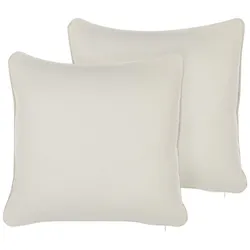 DEKOKISSEN 2er-Set Weiß 45/45 cm Heliotrope