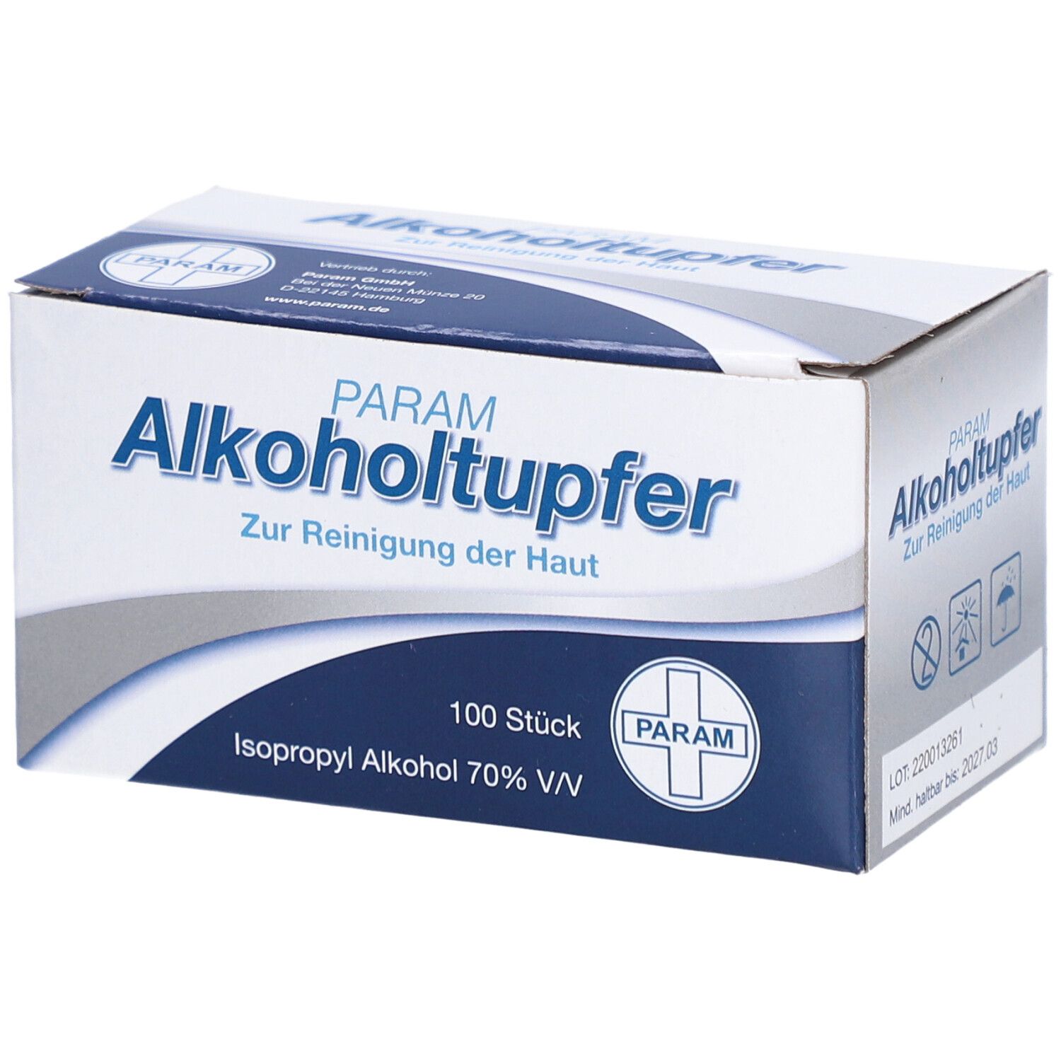 Alkoholtupfer Param 100 St Tupfer