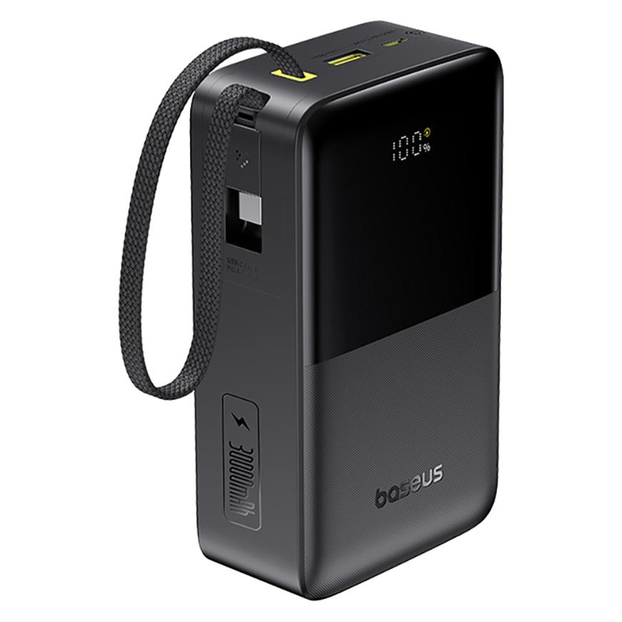 Baseus EnerFill FC51 Bipow 2 Pro Cable 30000mAh Cosmic Black (30000 mAh, 22.50 W) (E0028100)