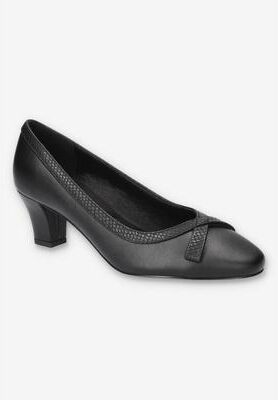 Women's Kata Pump by Easy Street in Black (Size 8 XW)
