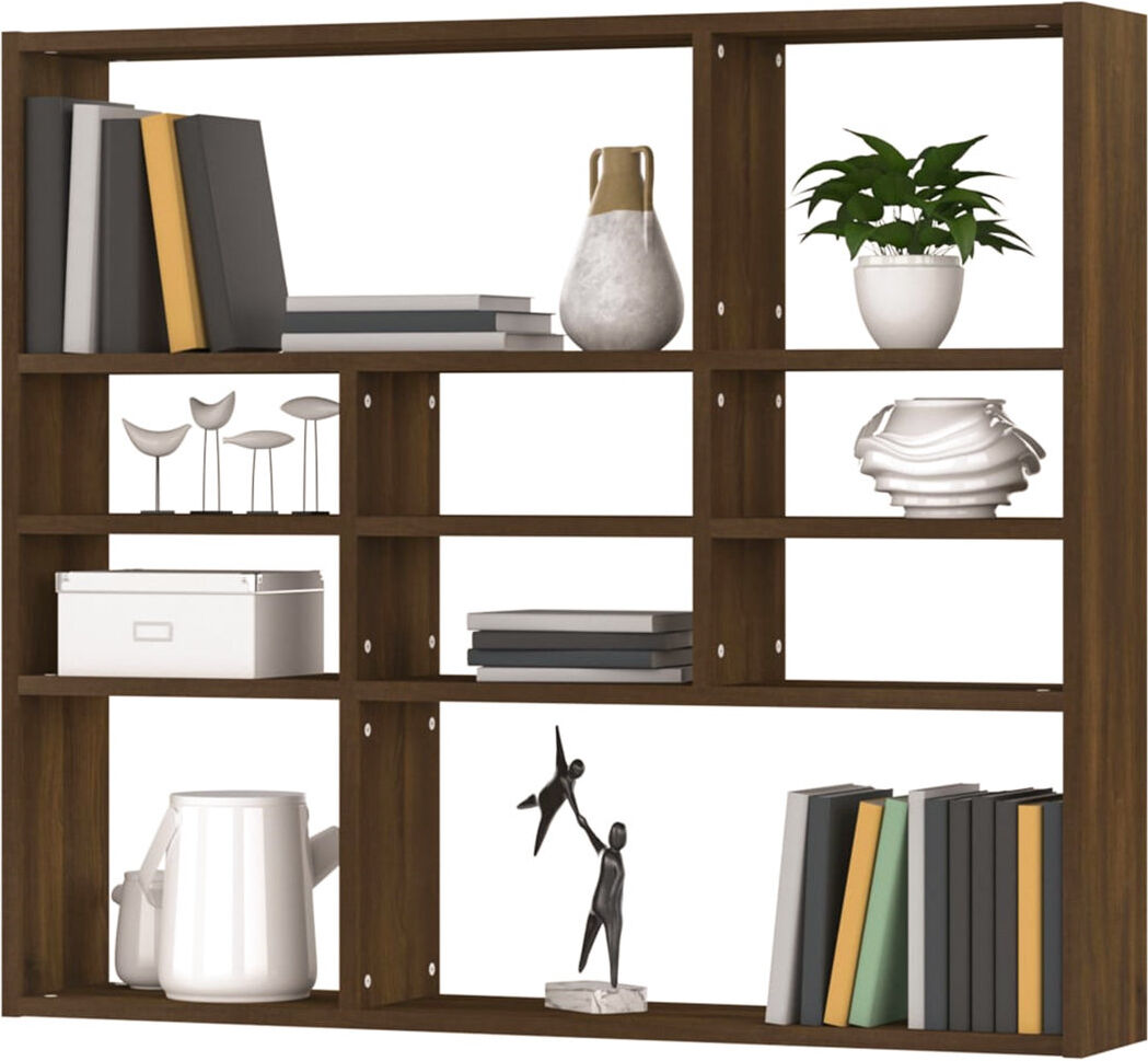 Brayden Studio Brinnon 10 Piece Cube Shelf Oak