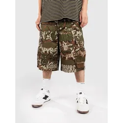 Empyre Ultra Loose Graf Camo Cargo Shorts green Gr. 30