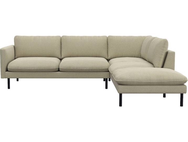 FLEXLUX Ecksofa Bolzano Designsofa, bequem durch Kaltschaum im Sitz, L-Form, lose Sitz -& Rückenkissen, hohe Füße