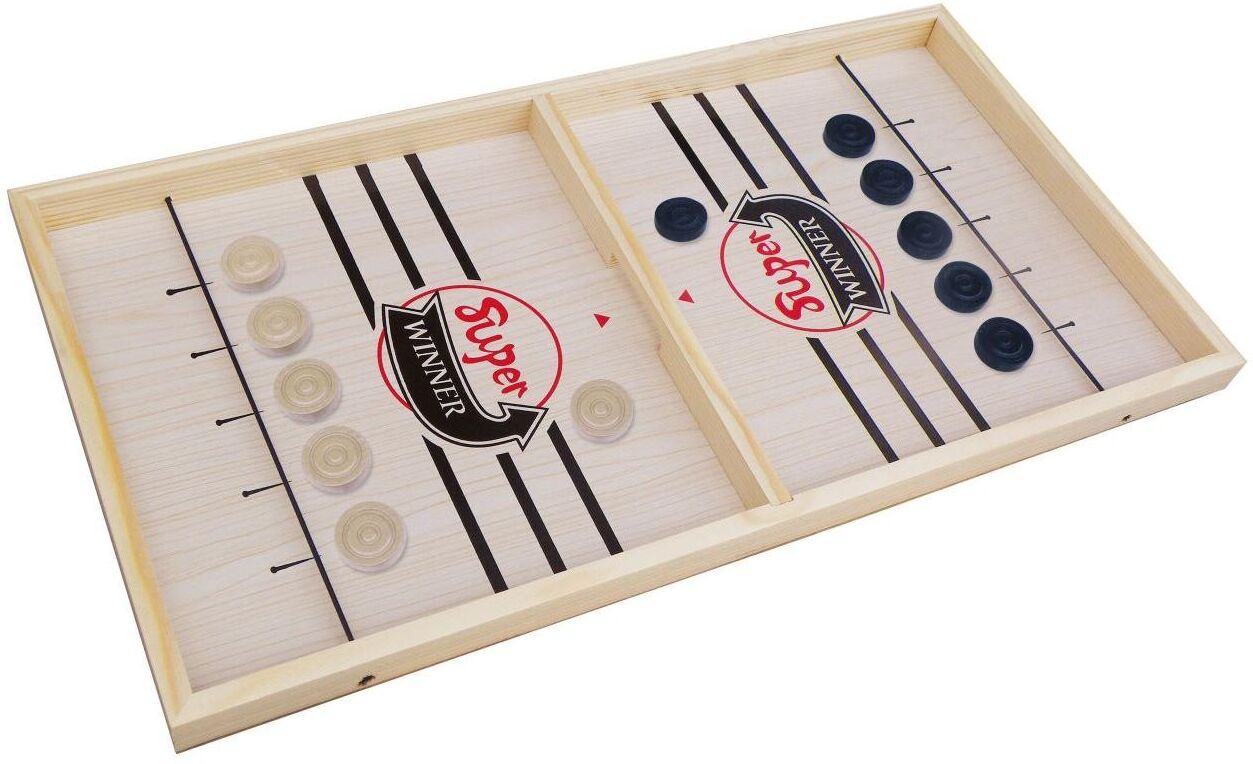 Spiel SPIELBA "Winner Puck Brettspiel FSC Holz", Kinder, beige (natur), Spiele Spiel natur Einheitsgröße