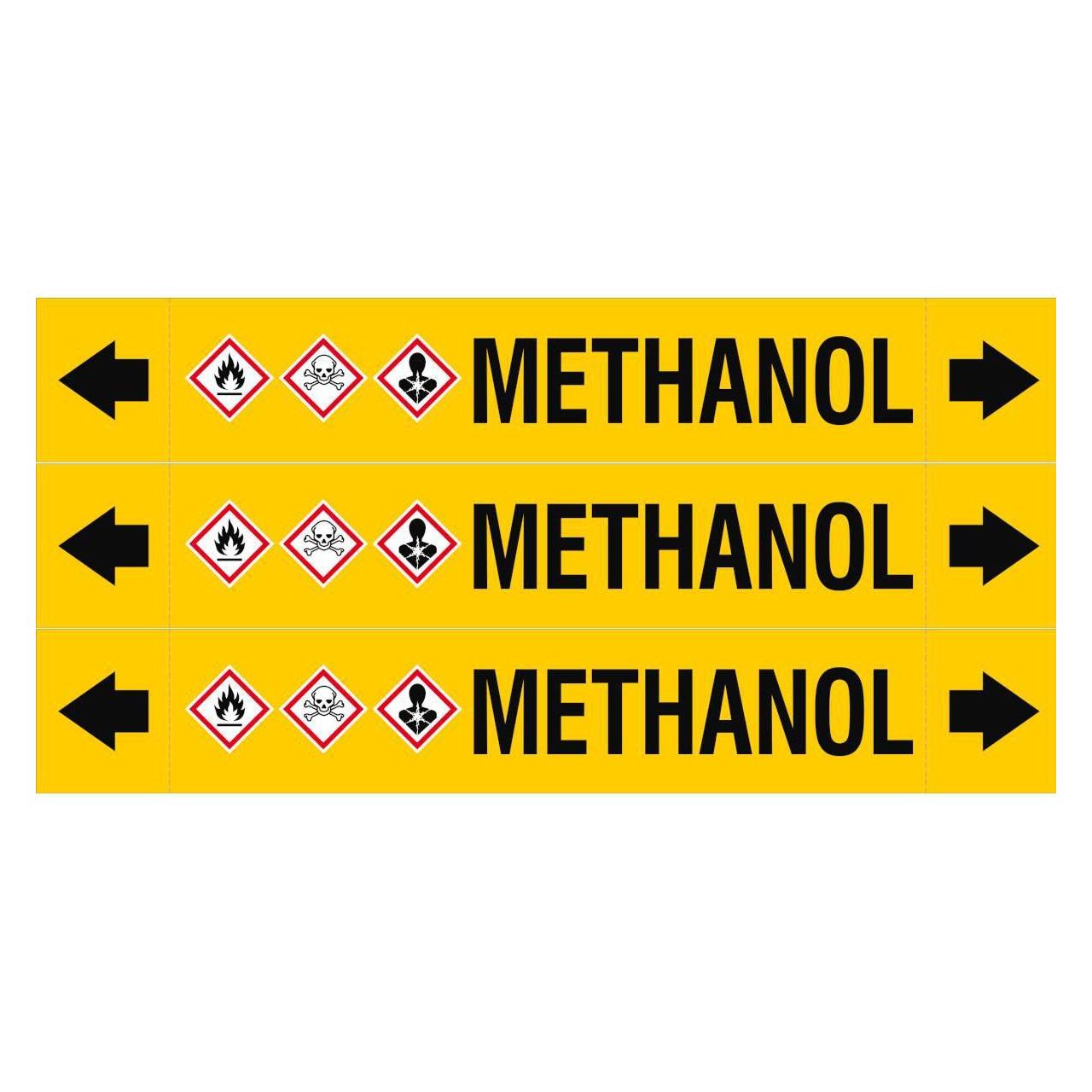 Brady ASME - Rohrmarkierer - Methanol (ASMEPM-37X230MM-METHANOL)