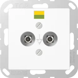 Jung Potenzialausgl.-Steckdose A 565-2 BF WW A565-2BFWW