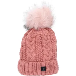 Antonio Damen Strick Mütze Beanie - rose