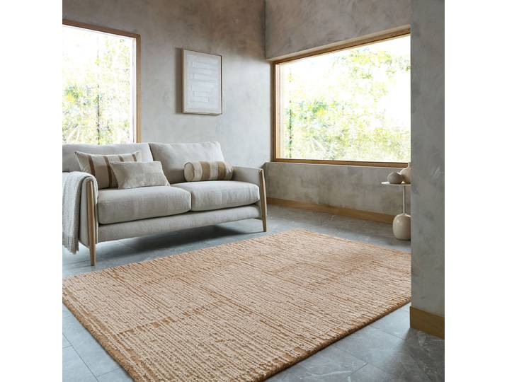 Wollteppich Harris Beige/Beige 160 x 230cm Wolle