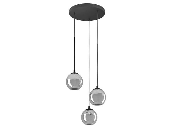 Eglo Hängeleuchte Ariscani, Schwarz, Metall, Glas, länglich, 110 cm, Lampen & Leuchten, Innenbeleuchtung, Hängeleuchten, Pendelleuchten