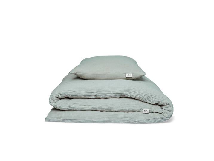 hutch&putch Kinderbettwäsche Musselin-Kinderbettwäsche Eliane 135x100cm, Baumwolle, aus 100% Bio-Baumwolle, mit hochwertigem Reißverschluss