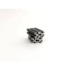 MakerBeam MakerBeamXL Aluminiumprofil, 15x15, eloxiert, schwarz - Länge: 50 mm - Stück: 4