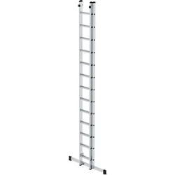 Günzburger, Leiter + Gerüst, Sprossen-Schiebeleiter mit Standard-Traverse 2x13 Sprossen (Regalleiter)