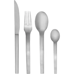 Hübsch Mano Besteck Brushed (16er Set), Besteck, Silber