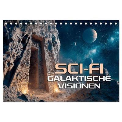 Sci-Fi - Galaktische Visionen (Tischkalender 2027 DIN A5 quer), CALVENDO Monatskalender