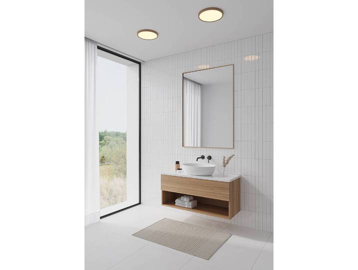 Deckenleuchte Oja Dim 29cm Braun Acrylglas LED-Platine