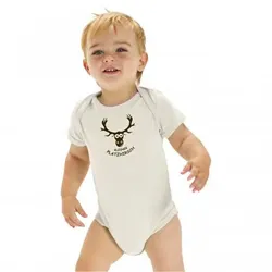 Baby Body "Kleiner Platzhirsch" Kinder (Weiß), 6-12
