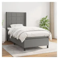 vidaXL, Boxspringbett, Fapenas (Block mit Quadraten) (90 x 190 cm)