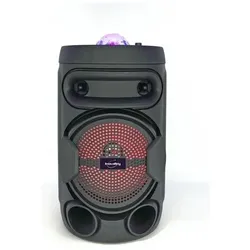 Inovalley Tragbare Bluetooth-Lautsprecher KA02 BOWL 400 W Karaoke (2 h), Bluetooth Lautsprecher, Mehrfarbig
