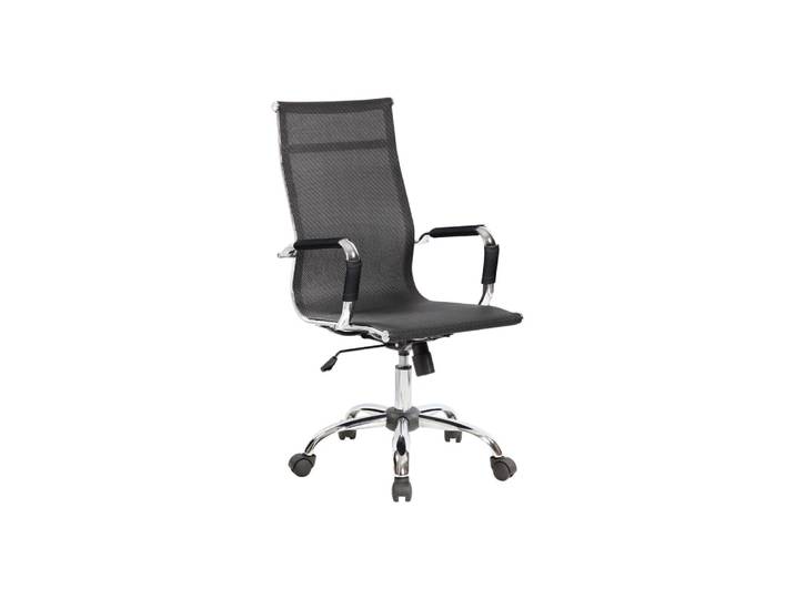 Chaise à roulettes en tissu noir