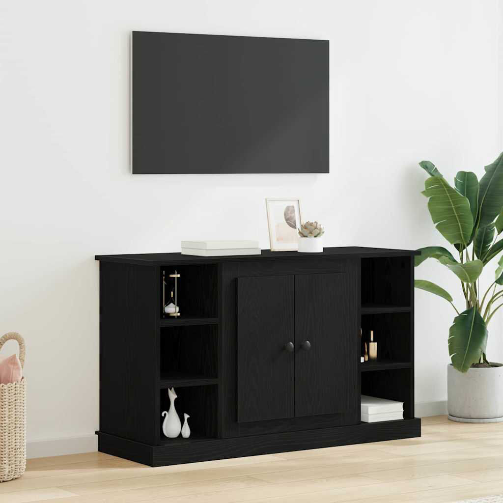 Lily Manor 100 cm W Sideboard Black Oak 60cm H X 100cm W X 35.5cm D