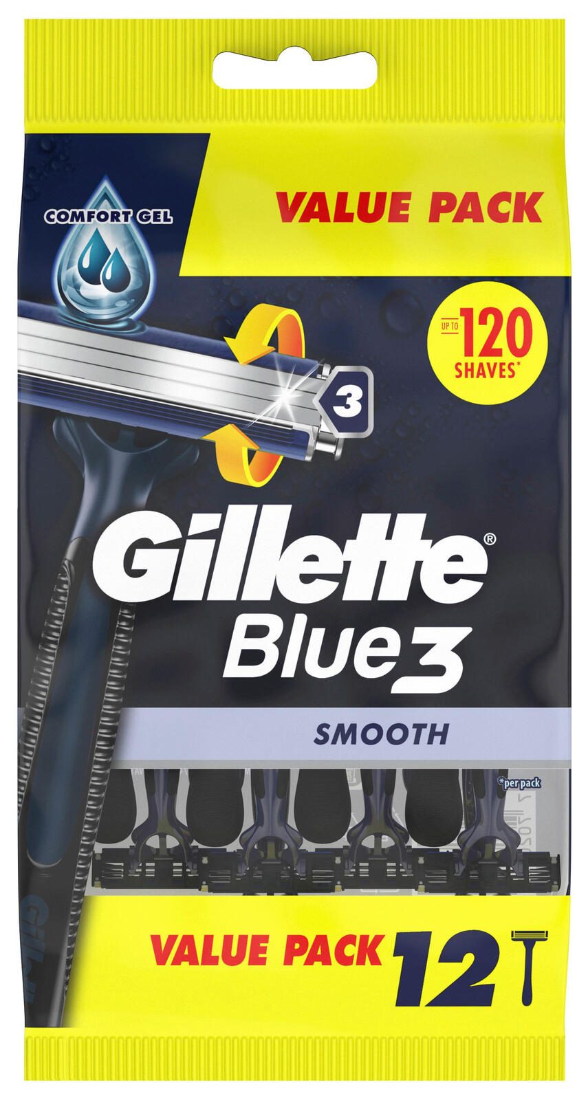 Gillette Blue3 Smooth Einwegrasierer 12 St. 7702018541775