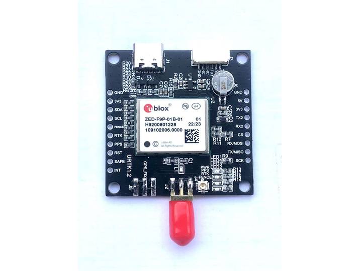 Carte de développement Zed-F9P, carte GNSS de haute précision au niveau du centimètre