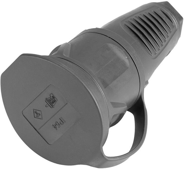 PCE Pc Electric Schutzkontakt Kupplung Gummi Sw/bl