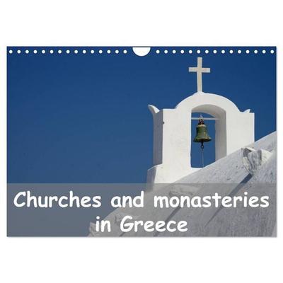 Churches and monasteries in Greece (Wall Calendar 2027 DIN A4 landscape), CALVENDO 12 Month Wall Calendar