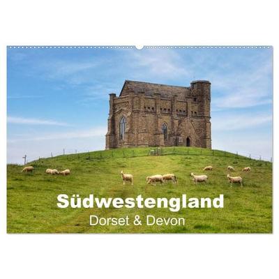 Südwestengland - Dorset & Devon (Wandkalender 2027 DIN A2 quer), CALVENDO Monatskalender