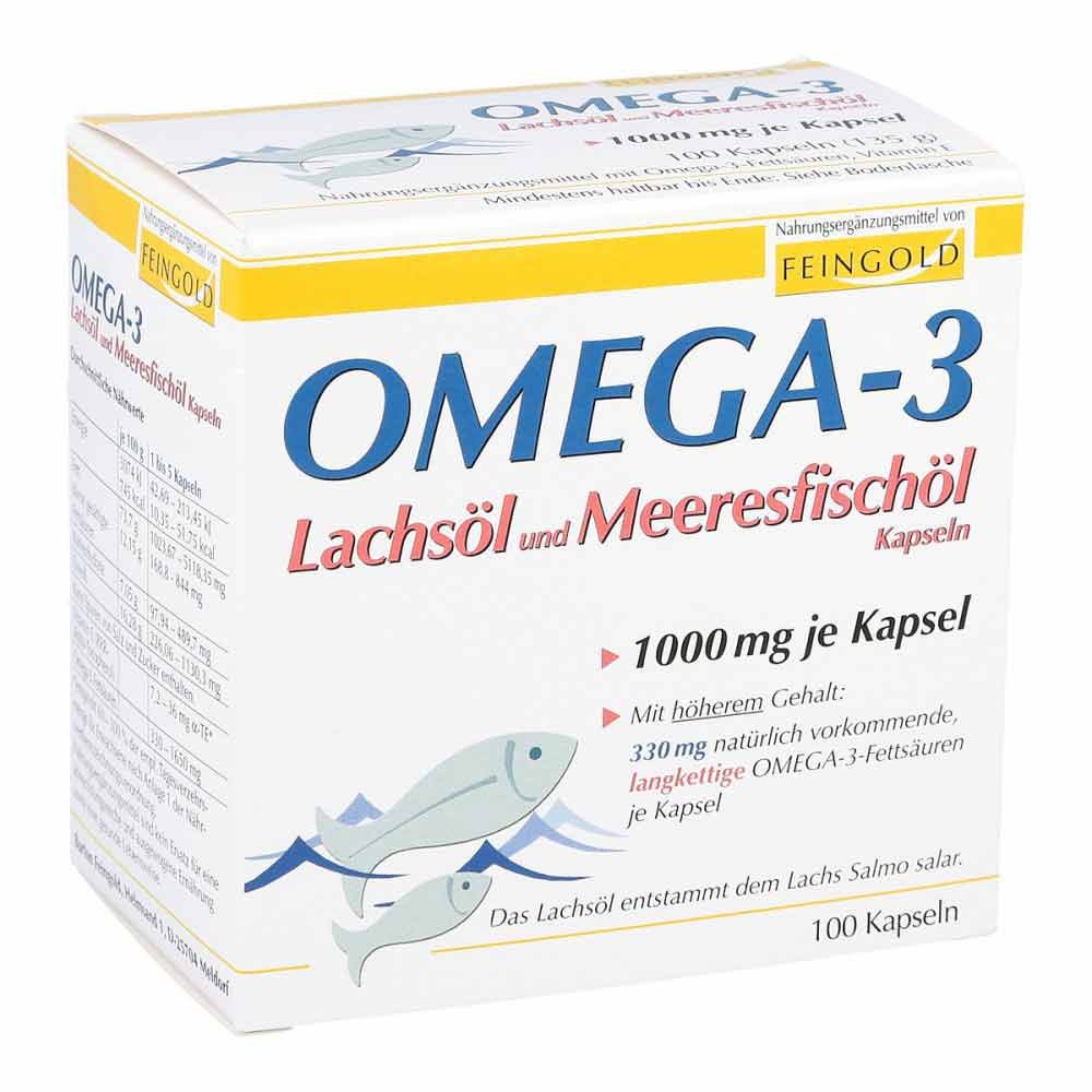 Burton Feingold Omega 3 Lachsöl und Meeresfischöl Kapseln 01453608