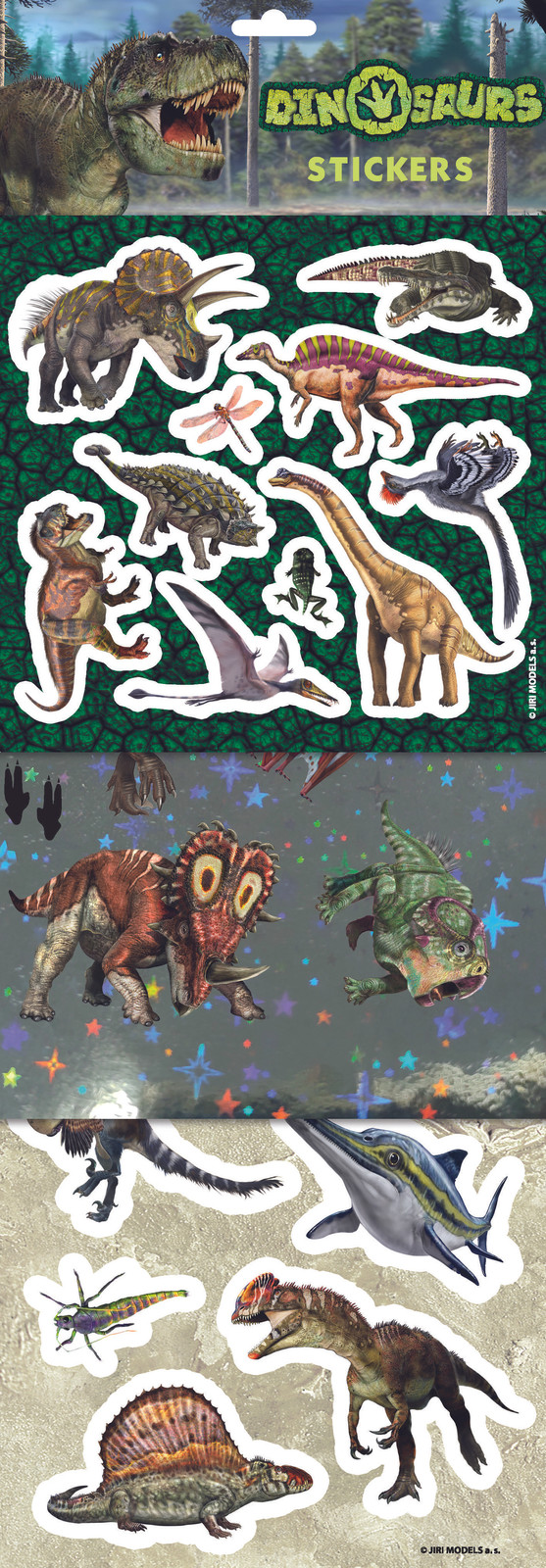 Dinosaurusstickers van JIRI MODELS a.s.